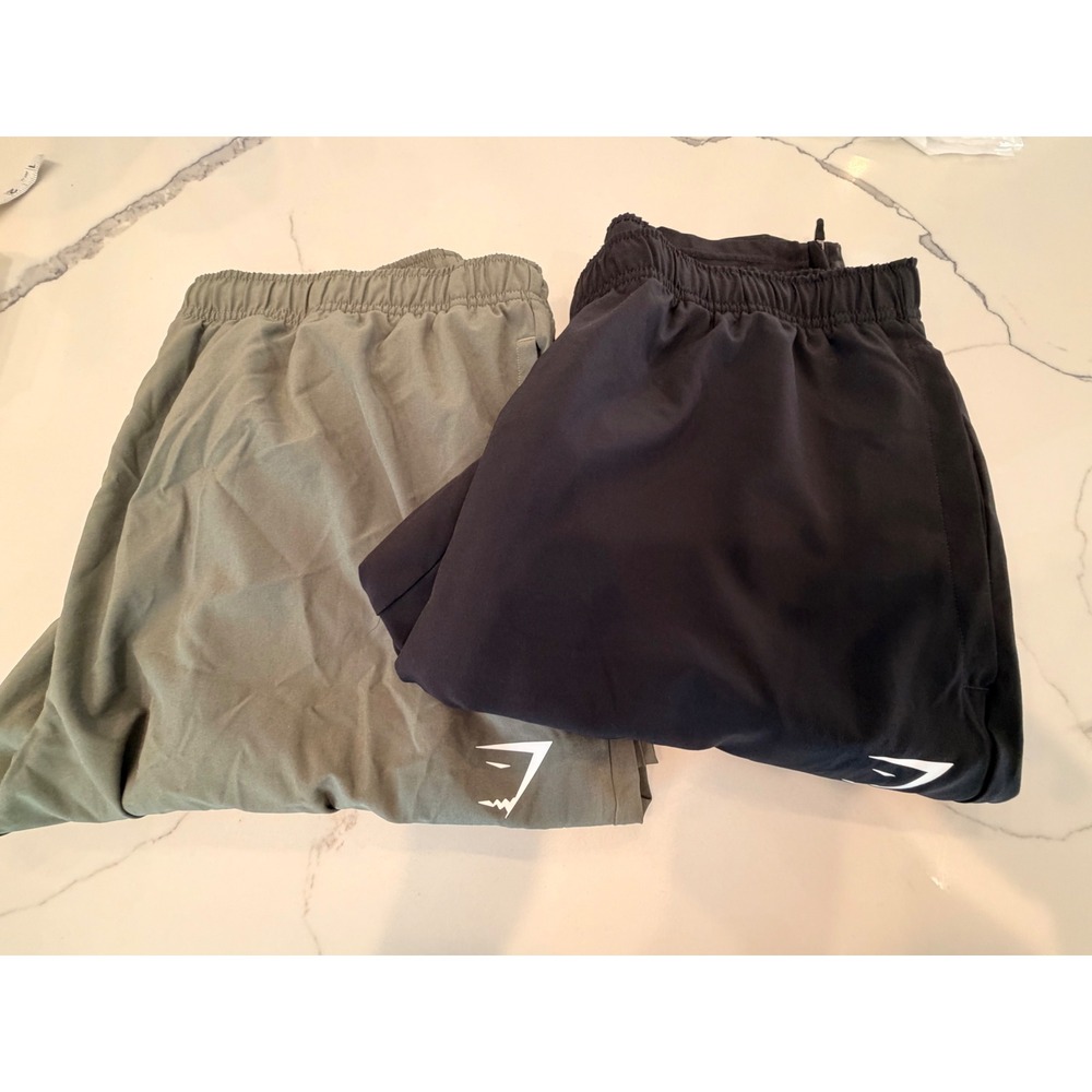 Gymshark Joggers XL Black Gray Athletic Pants Bundle Set